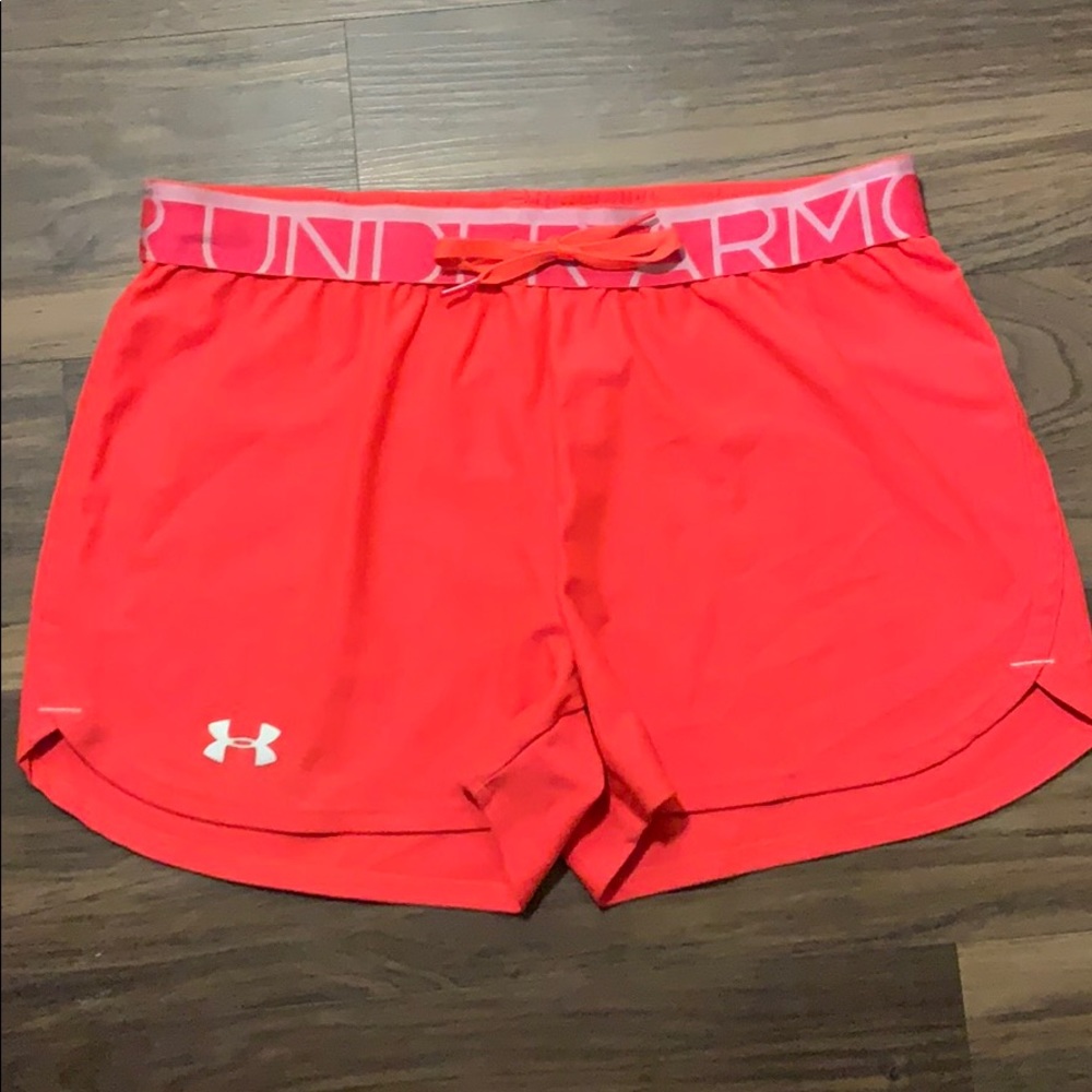 Bright Under Armour Heat Gear shorts!